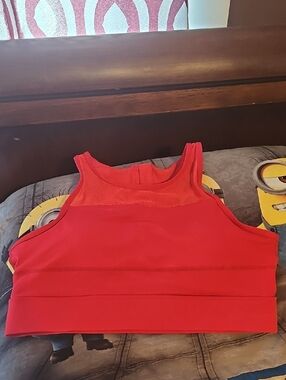 Zyia Active Red Bomber Bra XL
